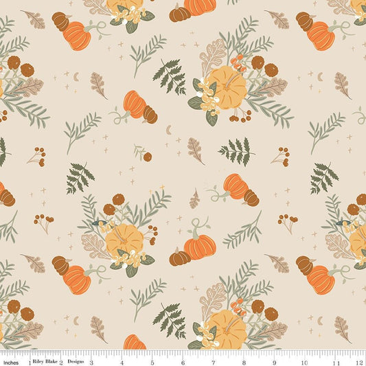 Pumpkin Spice Main Ivory by Simple Simon & Company for Riley Blake Designs -C14990-IVORY