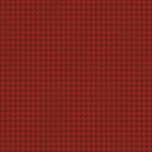 Blushed Houndstooth Red by Cheryl Haynes for Benartex Designer Fabrics - 7564-10