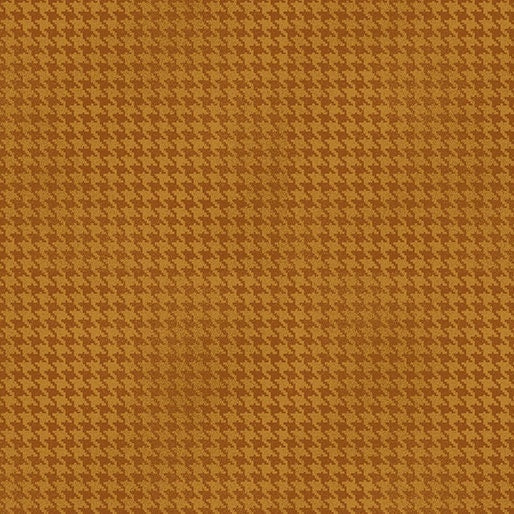 Blushed Houndstooth Pumpkin by Cheryl Haynes for Benartex Designer Fabrics - 7564-38