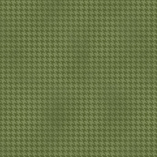 Blushed Houndstooth Green by Cheryl Haynes for Benartex Designer Fabrics - 7564-44