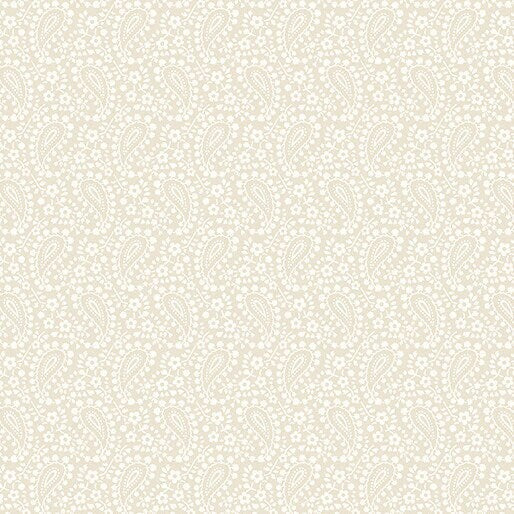 Classic Keepsakes Paisley Floral Ecru by Kanvas Studio for Benartex Designer Fabrics - 14650-07