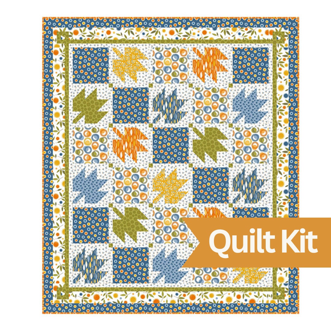 October Morning Quilt Kit with Early Autumn Fabric from Northcott Fabrics - quilt kit