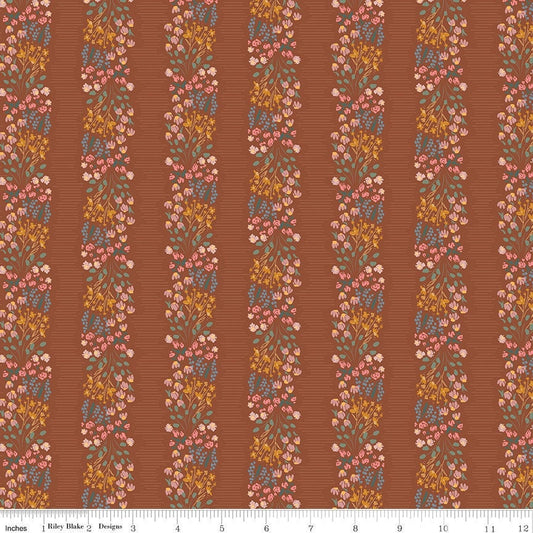 Feels Like Home Flower Beds Copper by Amber Johnson for Riley Blake Designs - C14712-COPPER