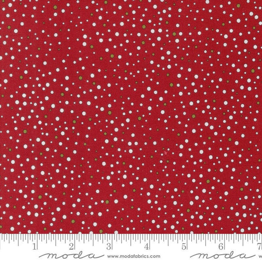 On Dasher Snowballs Red by Sweetwater for Moda Fabrics - 55665 12