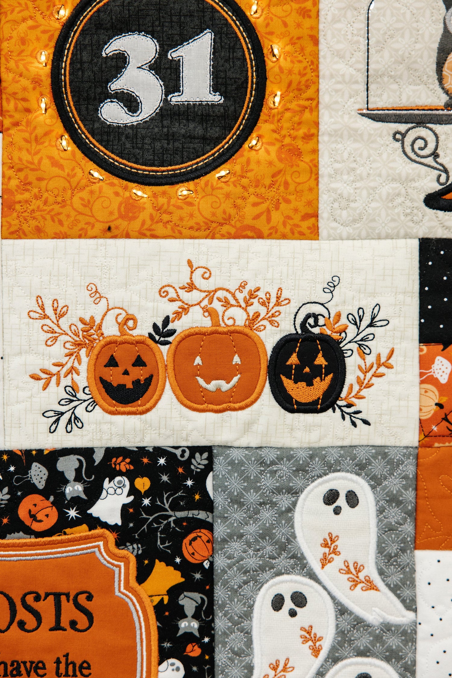 Pumpkins & Potions Ladder Quilt Embellishment Kit - KDKB1296