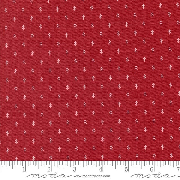 On Dasher Tiny Trees Red by Sweetwater for Moda Fabrics - 55668 12