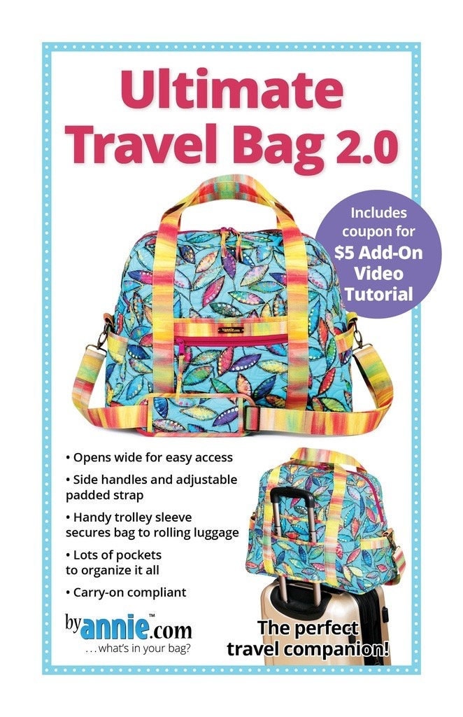 Ultimate Travel Bag 2.0 by Annie's - Printed Bag Pattern