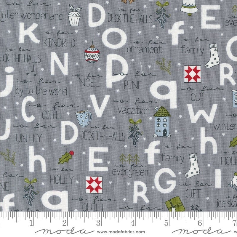 On Dasher A To Z Stormy by Sweetwater for Moda Fabrics - 55660 25