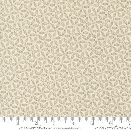 Snowman Gatherings IV Primitive Snow Flower Blenders Snow Taupe by Primitive Gatherings for Moda Fabrics - 49251 15