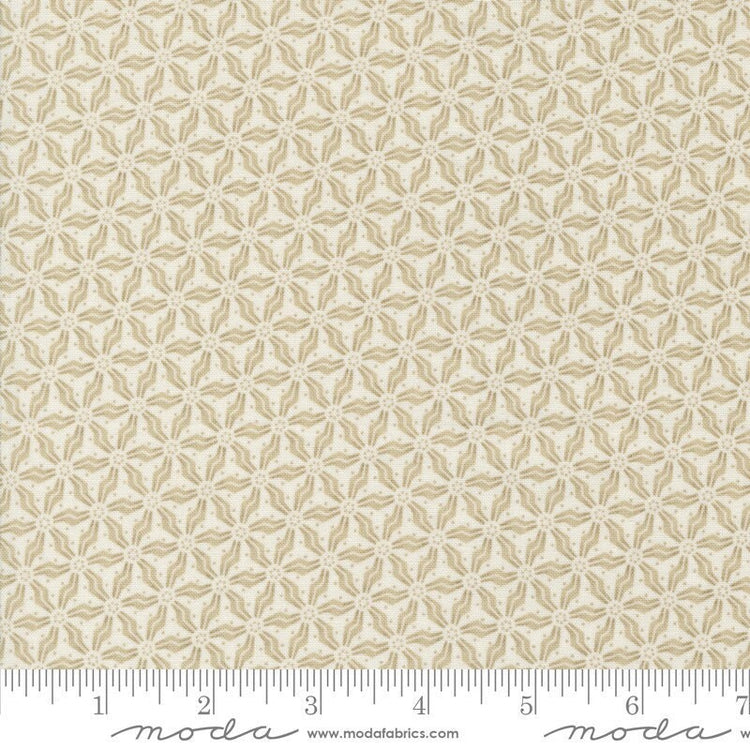 Snowman Gatherings IV Primitive Snow Flower Blenders Snow Taupe by Primitive Gatherings for Moda Fabrics - 49251 15