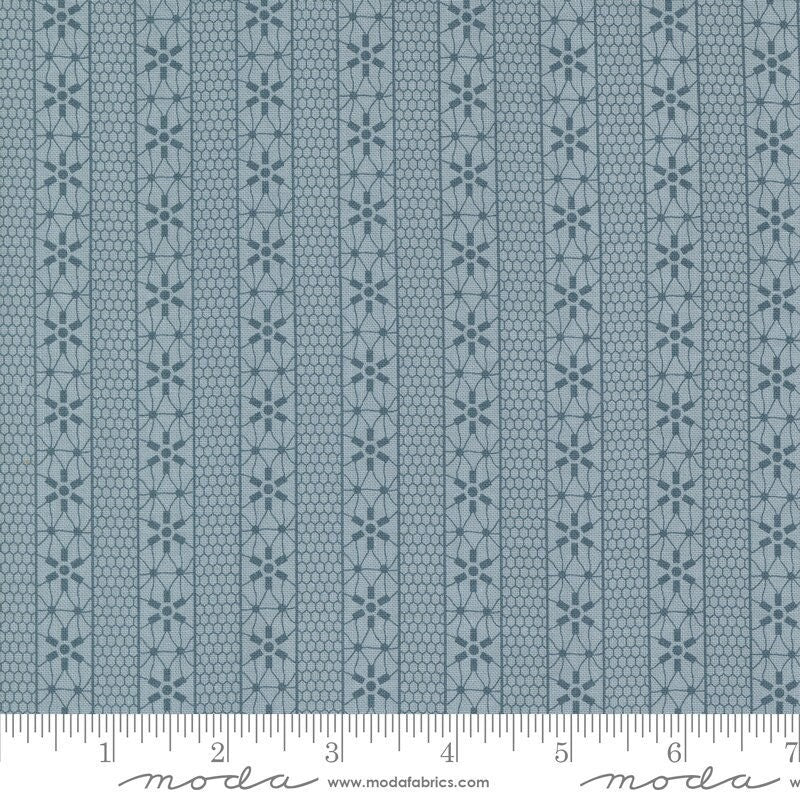 Snowman Gatherings IV Crystal Stripes Frozen by Primitive Gatherings for Moda Fabrics - 49252 12