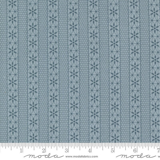 Snowman Gatherings IV Crystal Stripes Frozen by Primitive Gatherings for Moda Fabrics - 49252 12