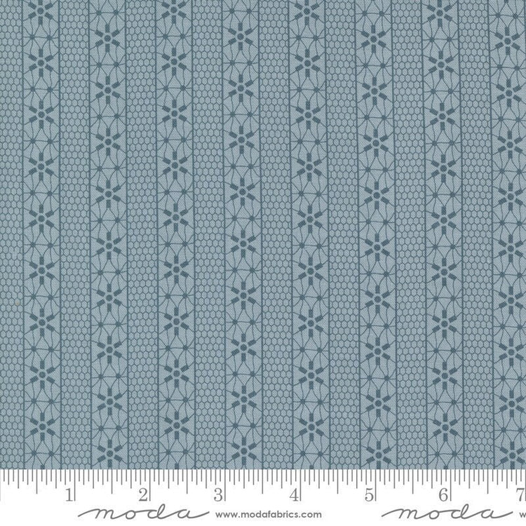 Snowman Gatherings IV Crystal Stripes Frozen by Primitive Gatherings for Moda Fabrics - 49252 12