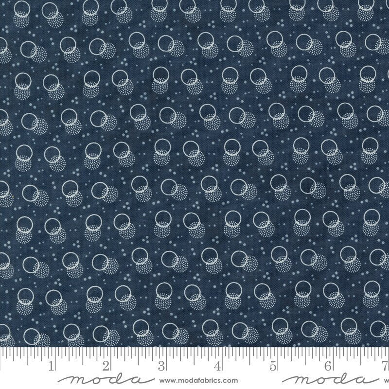 Snowman Gatherings IV Snowball Shadow Dots Night Sky by Primitive Gatherings for Moda Fabrics - 49253 14