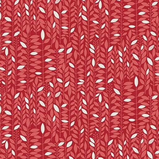 Blooming Color Kali Red by Wolff Paper for Benartex - 16366-10