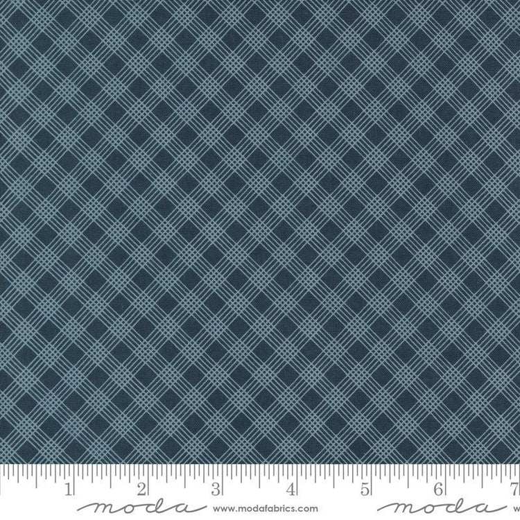 Snowman Gatherings IV Plaid Night Sky by Primitive Gatherings for Moda Fabrics - 49254 16