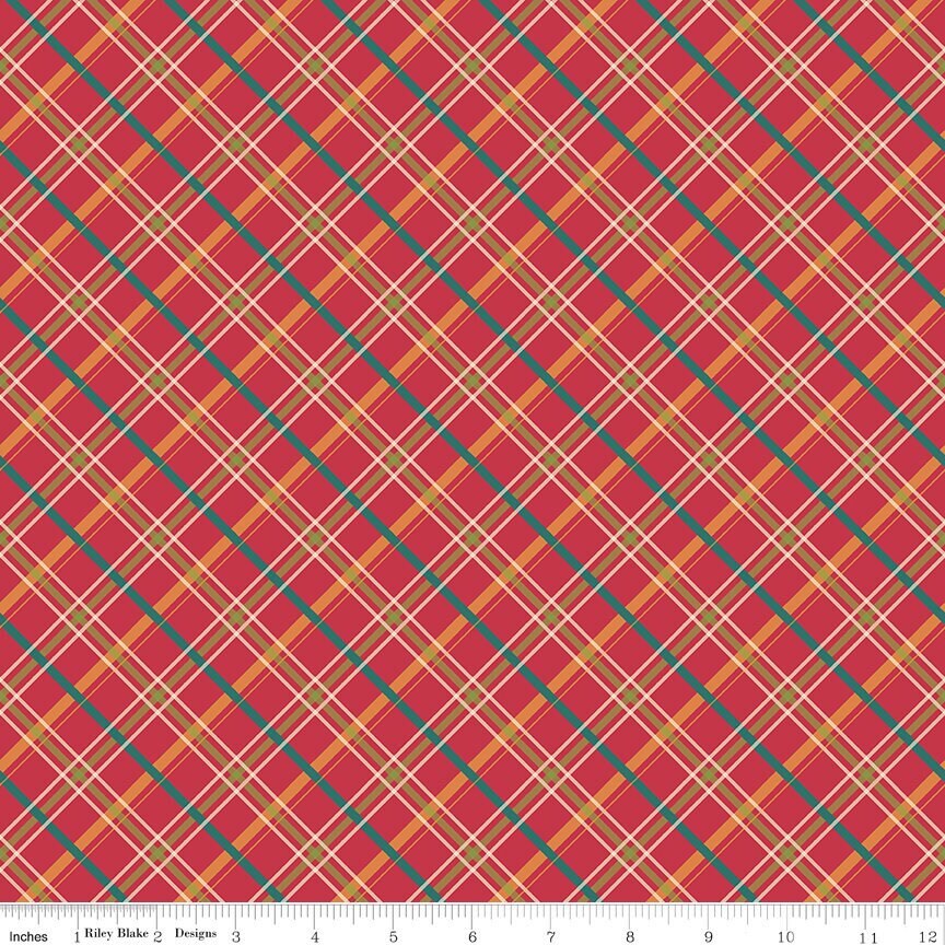 Autumn Afternoon Plaid Berry by Heather Peterson for Riley Blake Designs - C14875-BERRY