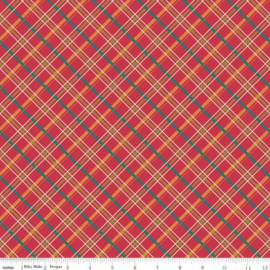 Autumn Afternoon Plaid Berry by Heather Peterson for Riley Blake Designs - C14875-BERRY