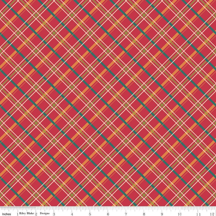 Autumn Afternoon Plaid Berry by Heather Peterson for Riley Blake Designs - C14875-BERRY