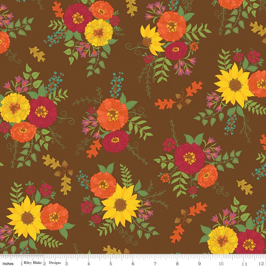 Autumn Afternoon Main Brown by Heather Peterson for Riley Blake Designs - C14870-BROWN