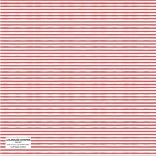 Jailhouse Stripes Red by Poppie Cotton - JS24284