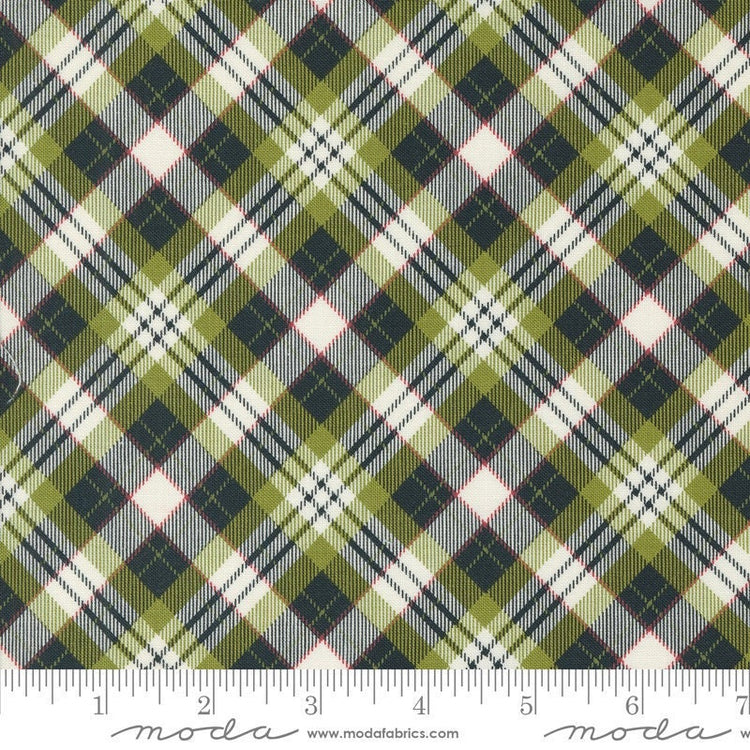 On Dasher Plaid Pine by Sweetwater for Moda Fabrics - 55664 23