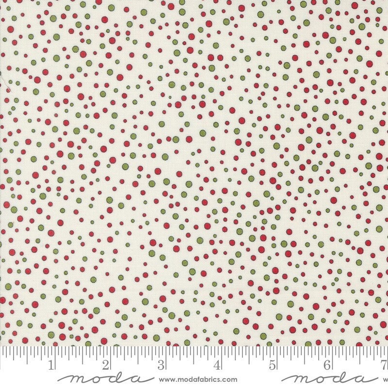 On Dasher Snowballs Vanilla by Sweetwater for Moda Fabrics - 55665 11