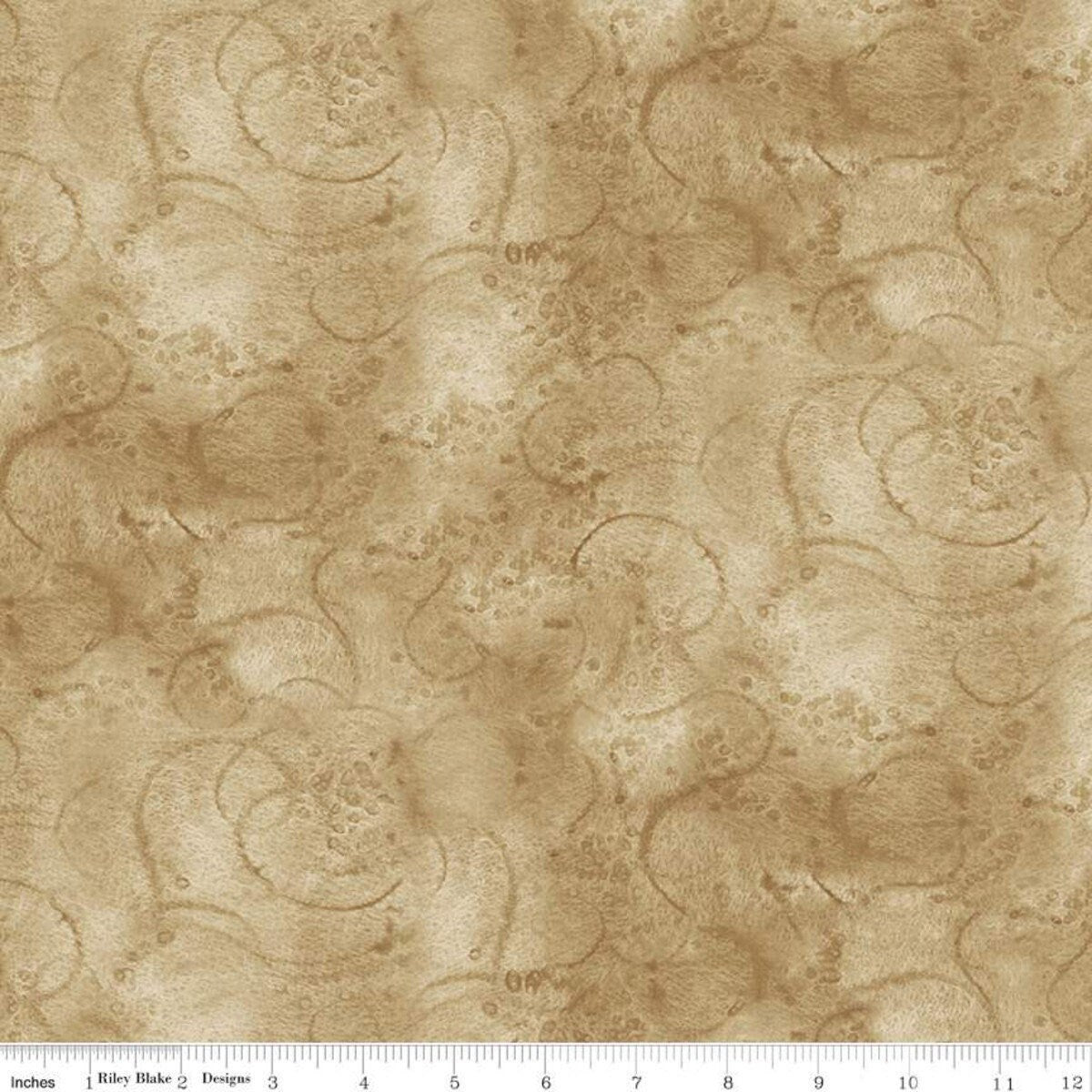 Painter's Watercolor Swirl Khaki by J. Wecker Frisch for Riley Blake Designs - C680-KHAKI