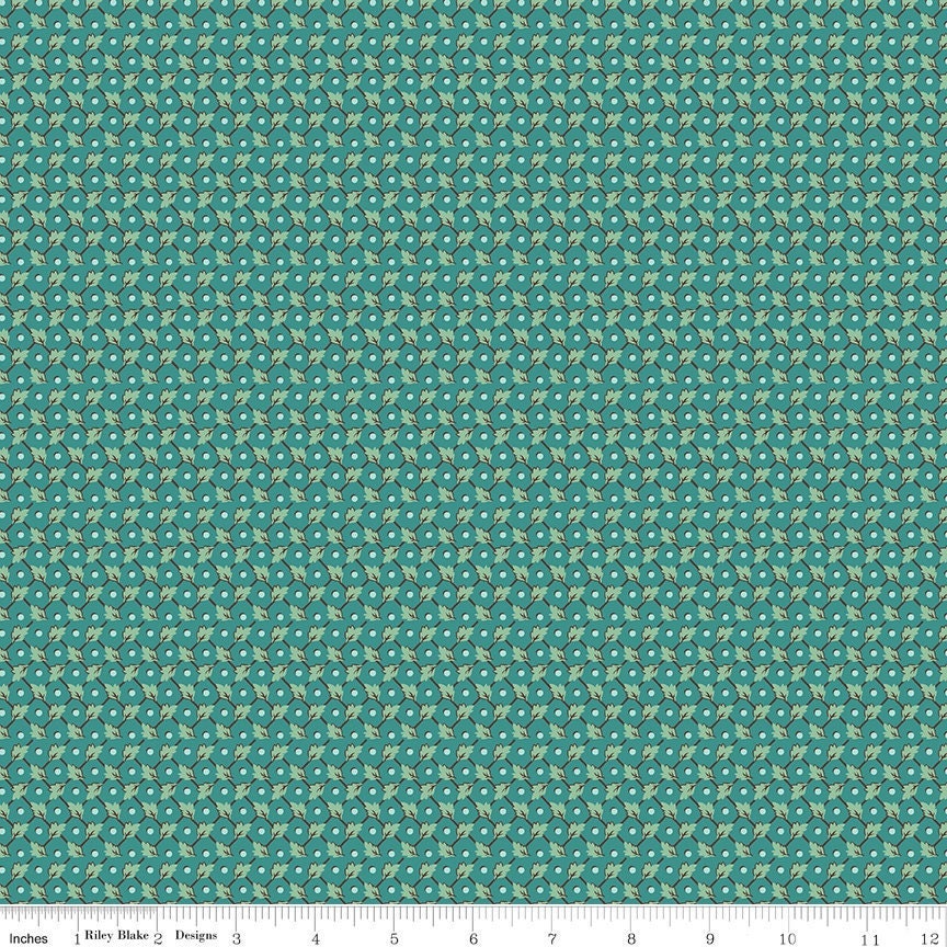 Home Town Freeman Teal by Lori Holt for Riley Blake Designs - C13597-TEAL