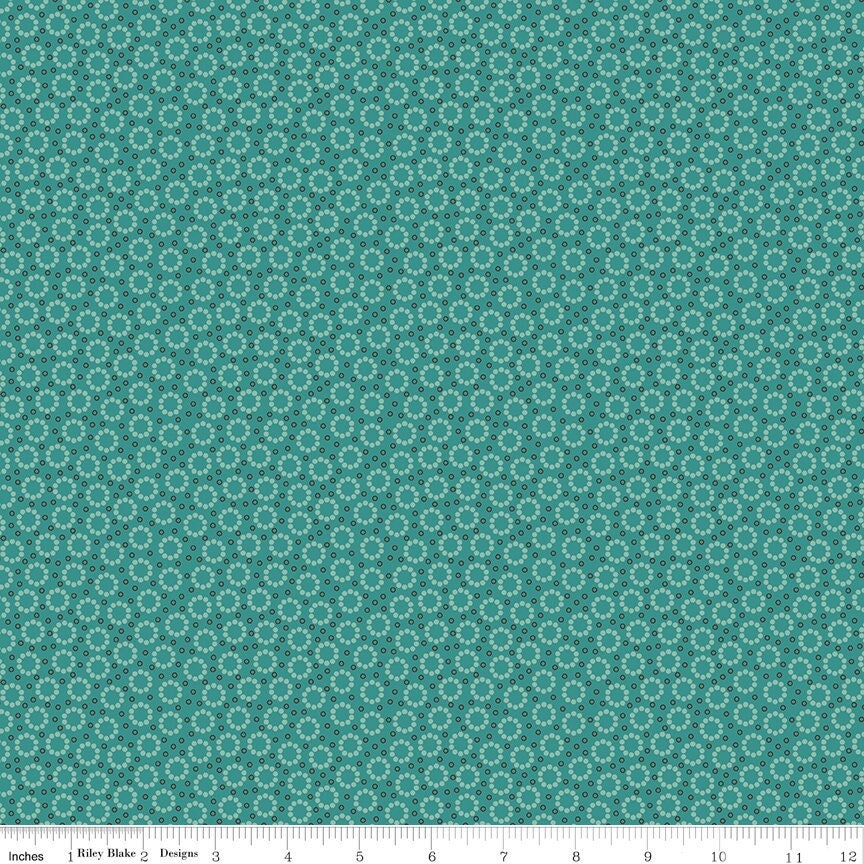 Home Town Miller Teal by Lori Holt for Riley Blake Designs - C13593-TEAL