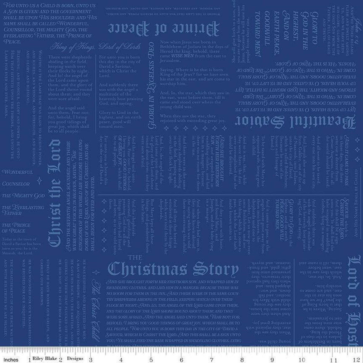 Christmas Wishes Christmas Story Blue by Riley Blake Designs - C15047-BLUE