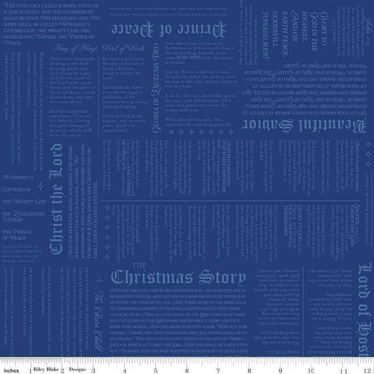 Christmas Wishes Christmas Story Blue by Riley Blake Designs - C15047-BLUE