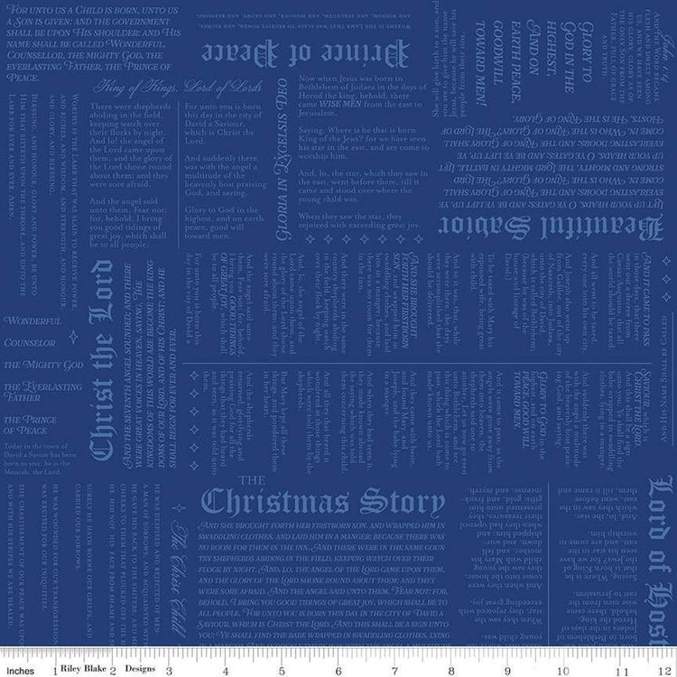 Christmas Wishes Christmas Story Blue by Riley Blake Designs - C15047-BLUE