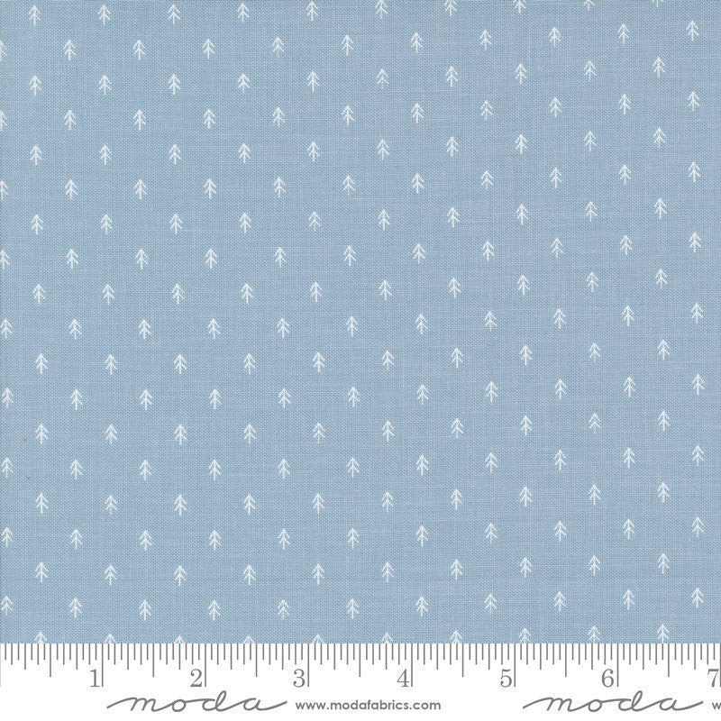 On Dasher Tiny Trees Frost by Sweetwater for Moda Fabrics - 55668 14