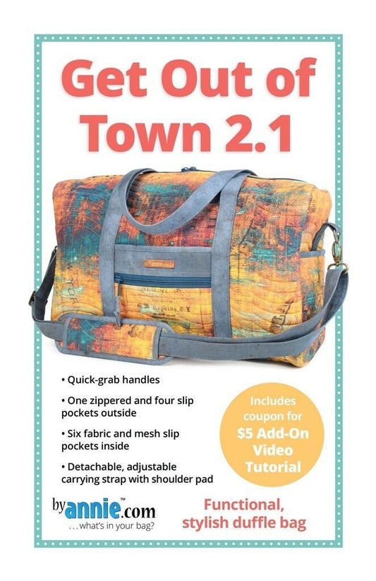 Get Out Of Town 2.1 by Annie's - Printed Bag Pattern