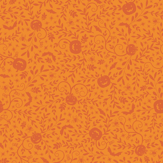 Pumpkin Vines Orange by Kim Christopherson of Kimberbell Designs for Maywood Studios - MAS10572-O