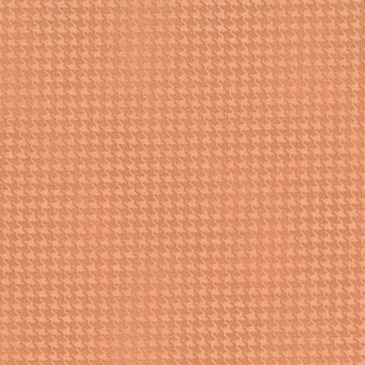 Blushed Houndstooth Cantaloupe by Cheryl Haynes for Benartex Designer Fabrics - 7564-36