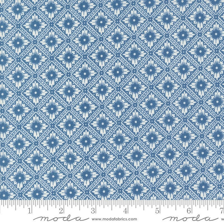 Denim Daisies Punch Tin Blenders Denim by Fig Tree Co for Moda Fabrics - 35383 17