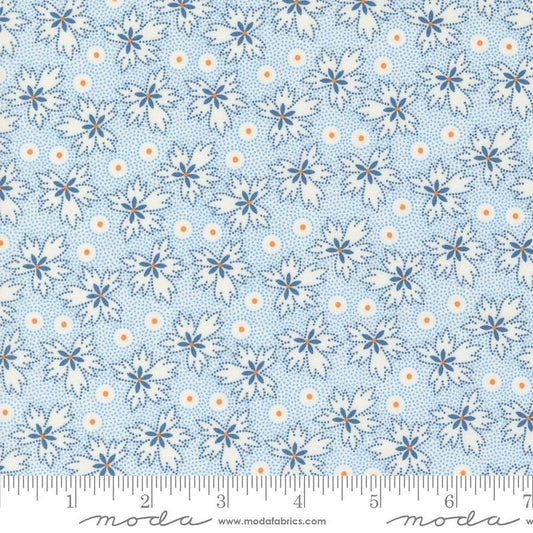 Denim Daisies Prairie Blenders Leaf Dot Stonewashed by Fig Tree Co for Moda Fabrics - 35385 11