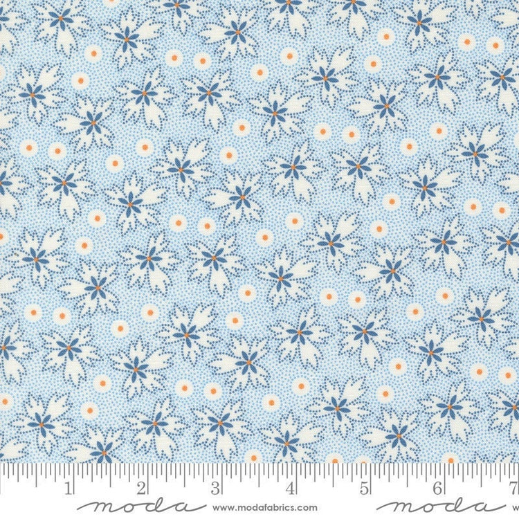 Denim Daisies Prairie Blenders Leaf Dot Stonewashed by Fig Tree Co for Moda Fabrics - 35385 11