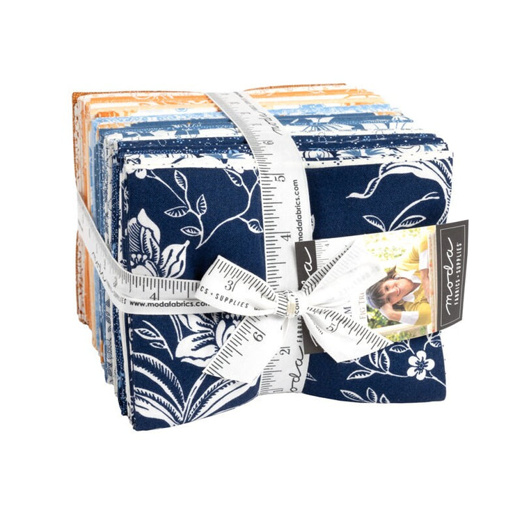 Denim Daisies Fat Quarter Bundle 34 Skus by Fig Tree Co for Moda Fabrics - 35380AB