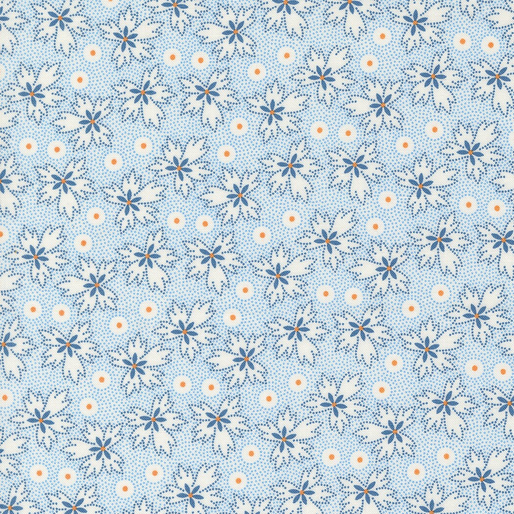 Denim Daisies Fat Quarter Bundle 34 Skus by Fig Tree Co for Moda Fabrics - 35380AB