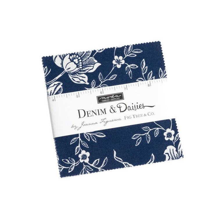 Denim Daisies Charm Pack by Fig Tree Co for Moda Fabrics - 35380PP