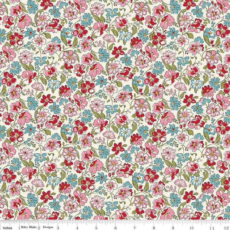 Heirloom Collection 4 Floral Joy C by Liberty Fabrics - 016668114C