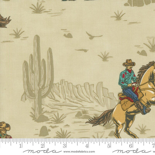 Saddle Ranch Wrangler Roundup Landscape Trail Dust by Moda Fabrics - 33790 12