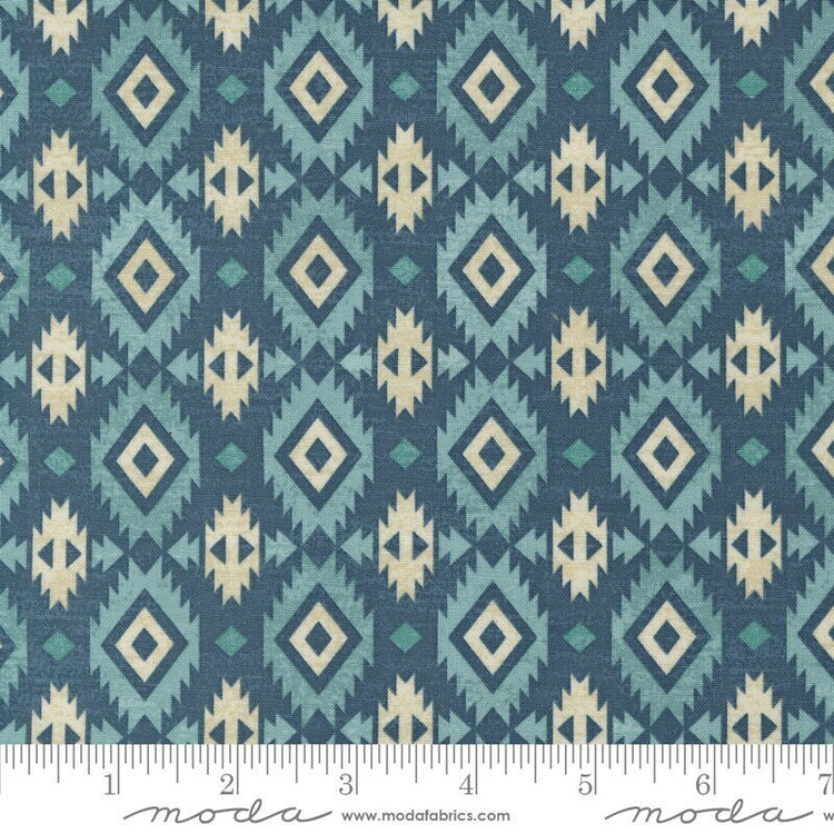 Saddle Ranch Sawtooth Blenders Blue Jeans by Moda Fabrics - 33793 18