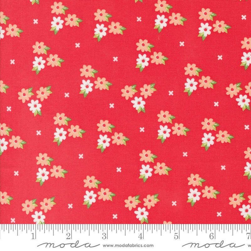 Laguna Sunrise Morning Glory Florals Geranium by Sherri & Chelsi for Moda Fabrics - 37682 16