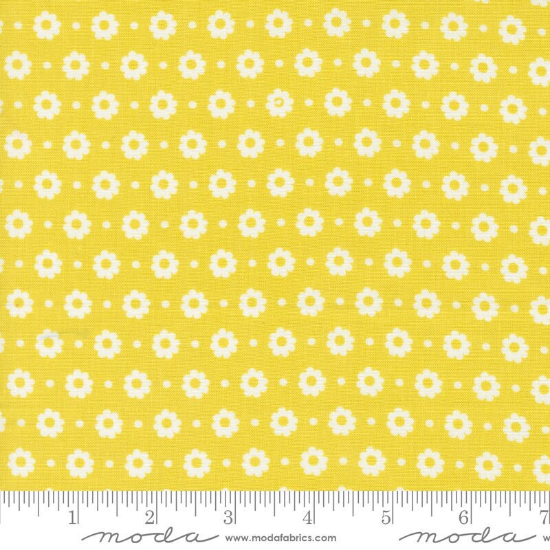 Laguna Sunrise Petal Florals Dot Citrine by Sherri & Chelsi for Moda Fabrics - 37683 20