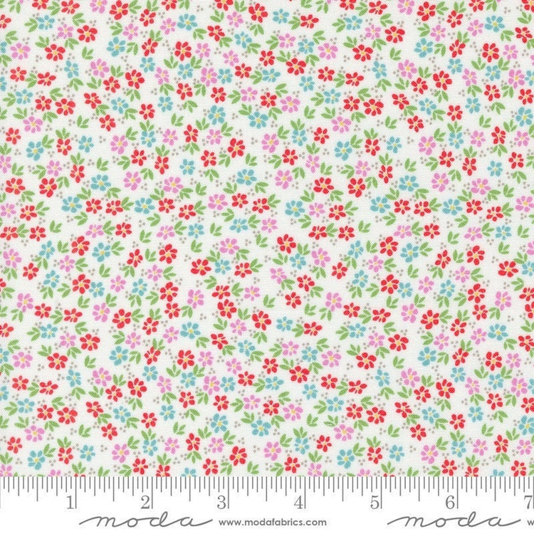 Laguna Sunrise Harbor Florals Off White by Sherri & Chelsi for Moda Fabrics - 37685 11