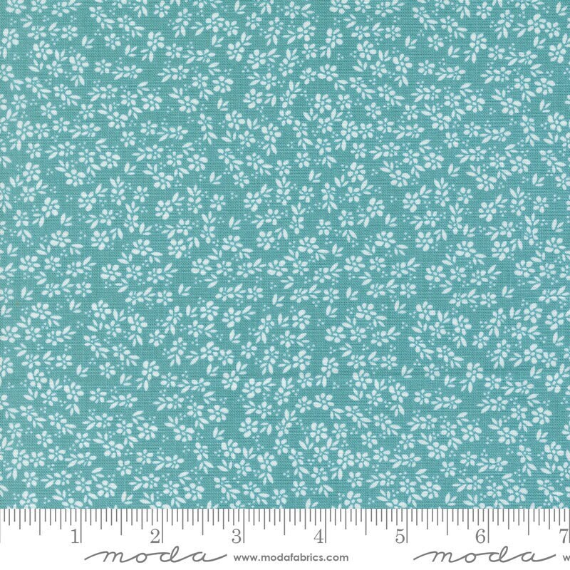 Laguna Sunrise Harbor Florals Teal by Sherri & Chelsi for Moda Fabrics - 37685 18